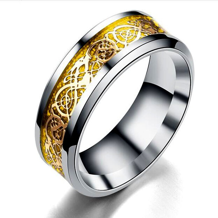 Fierce Dragon Stainless Steel Ring – Symbol of Power & Strength