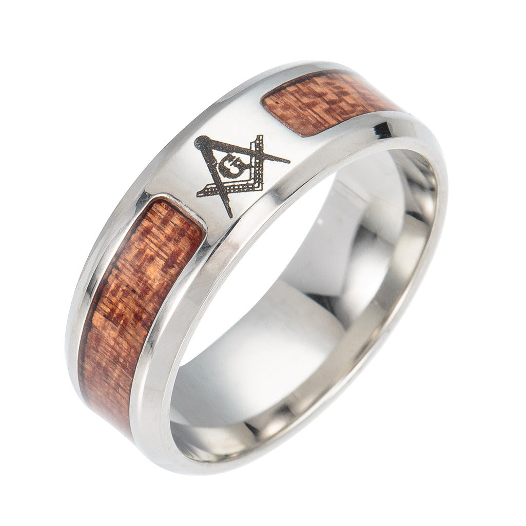 Celtic Tree of Life Ring – Stainless Steel & Handcrafted Wood Inlay